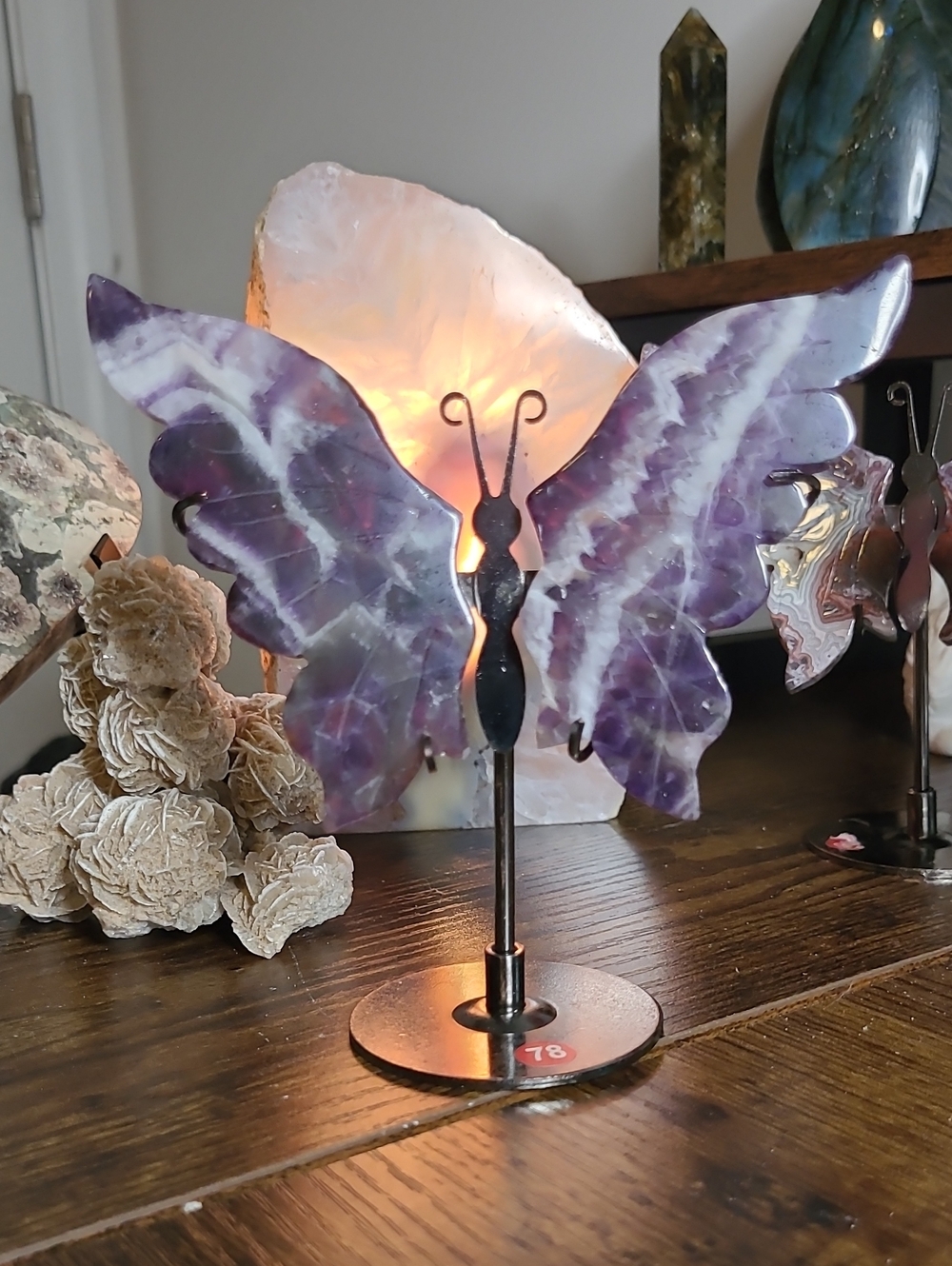 Chevron Amethyst Butterfly